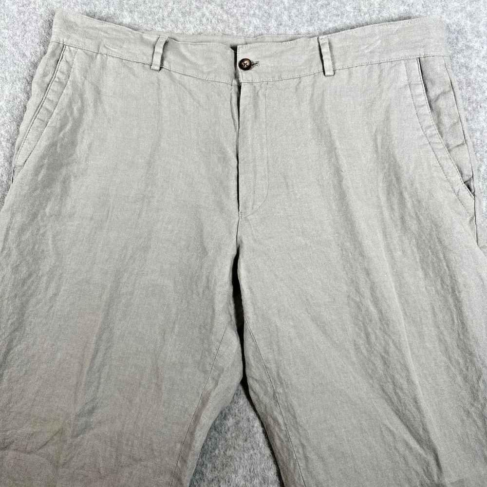 Jackson James Men's Linen Chino Pants light Weight Light Khakis Size 38R(38x31)